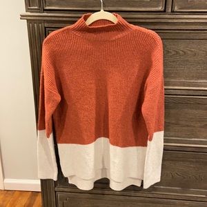 Comfy oversized color block sweater by olive & oak
